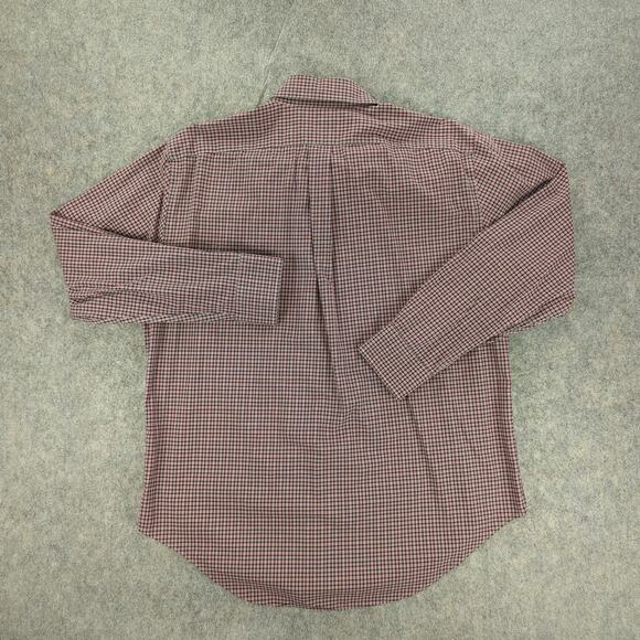 Lauren Ralph Lauren Shirt Mens 16.5 34/35 Red Plaid Classic Fit Non Iron Cotton - Picture 2 of 9
